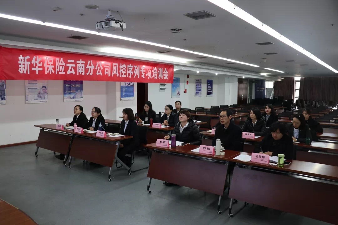 新华保险云南分公司召开风控序列现场培训会暨2019年工作研讨会