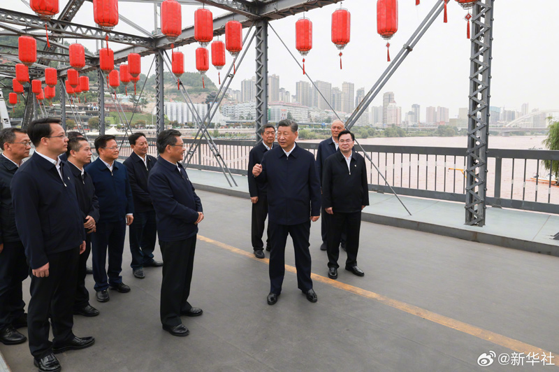 习近平在甘肃兰州市考察调研