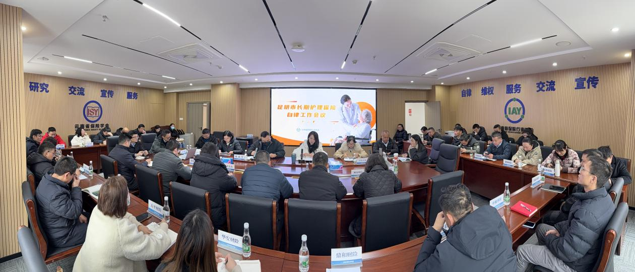 云南省保险行业协会召开昆明市长期护理 保险自律工作会议